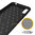 Flexi Slim Carbon Fibre Case for Huawei Y7 Pro (2019) - Brushed Black